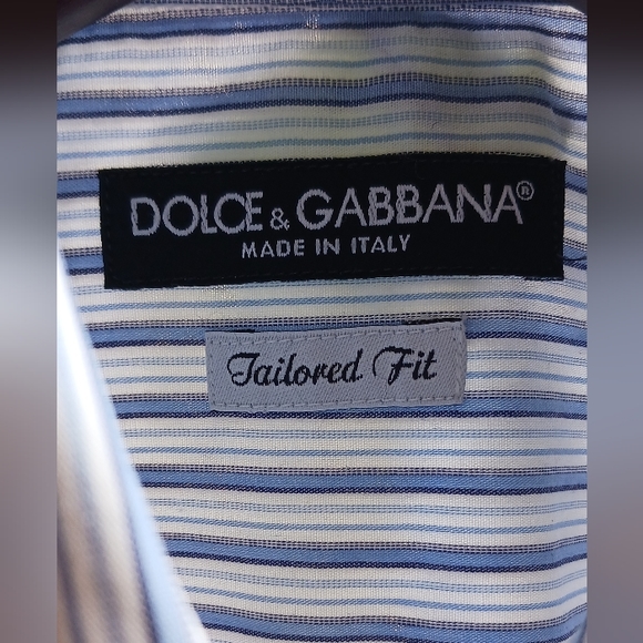 DOLCE & GABBANA shirt, neck size 15 1/2 (39), 100% cotton, tailored fit - Picture 3 of 9